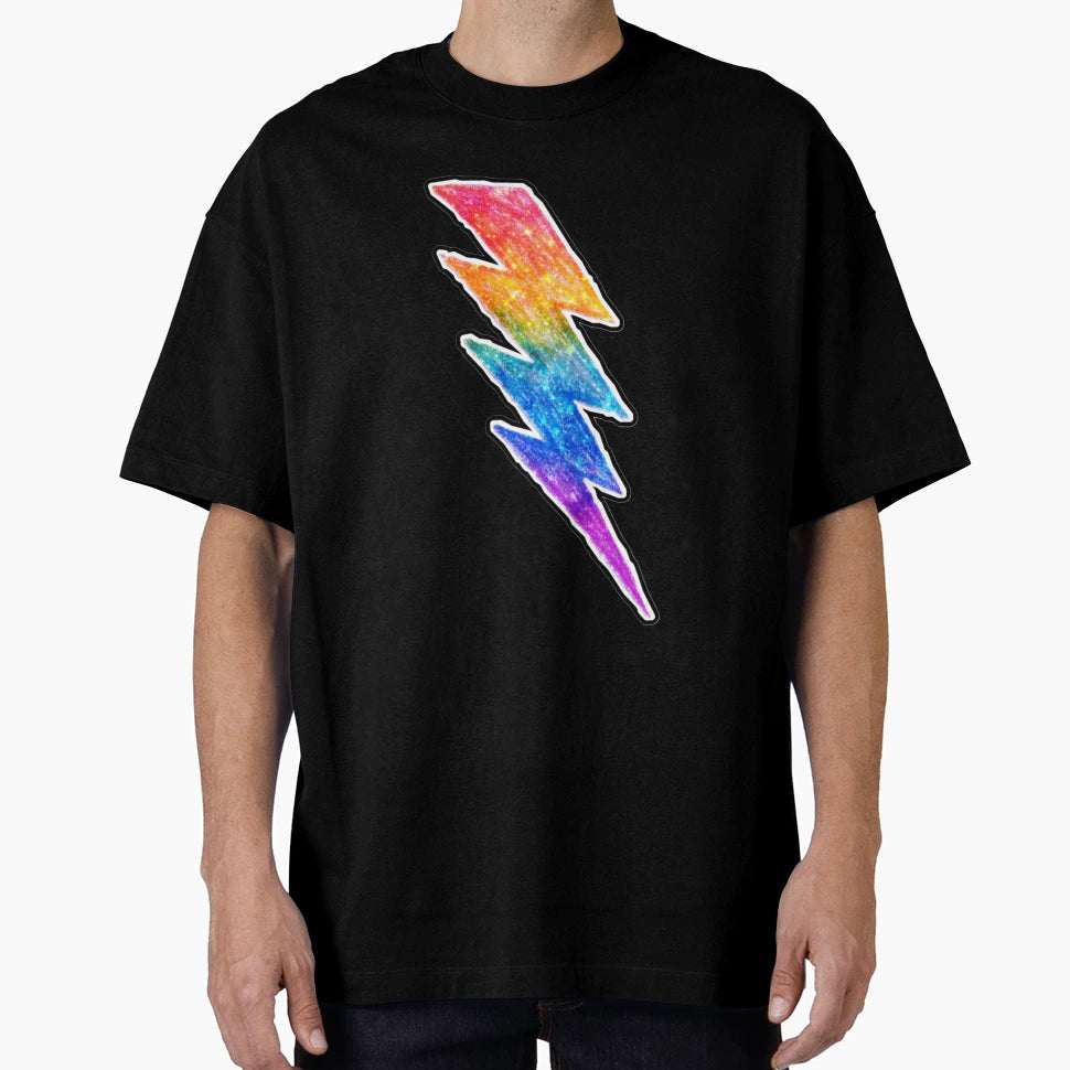 Rainbow Lightning T-Shirt - Novelty Apparel Unisex - T-Shirt, Sweatshirt, Hoodie