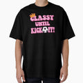 Classy Until Kickoff Funny Womens T-Shirt - Minimalist Print for Adults - T-Shirt, Sweatshirt, Hoodie