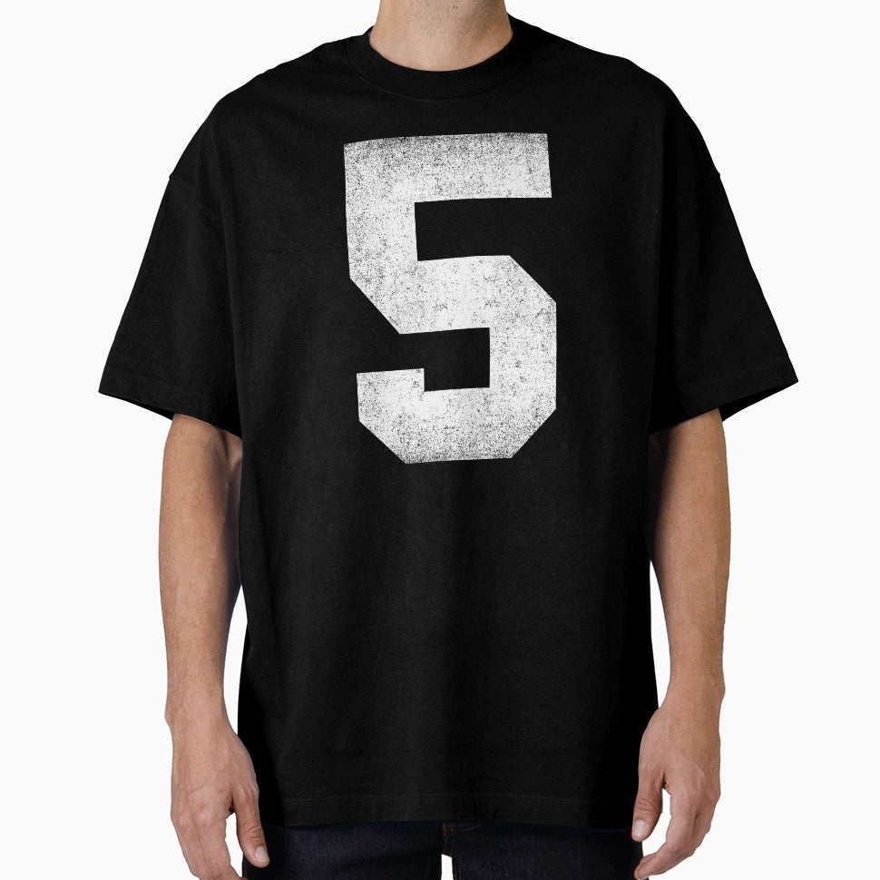 Number 5 Sports T-Shirt - Minimalist Print for Adults - T-Shirt, Sweatshirt, Hoodie