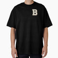 B Blanc Glitter Varsity Letter T-Shirt - Streetwear Style for Adults - T-Shirt, Sweatshirt, Hoodie
