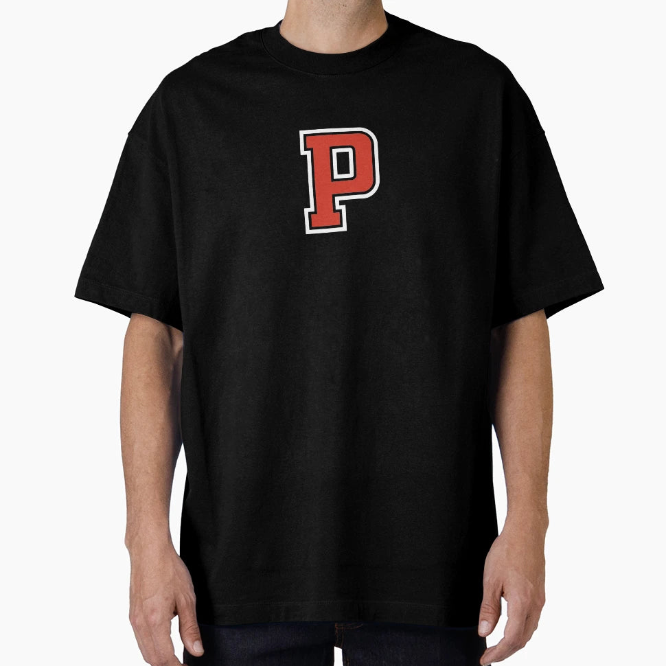 Letter P Initial P Varsity Red T-Shirt - Novelty Apparel Unisex - T-Shirt, Sweatshirt, Hoodie
