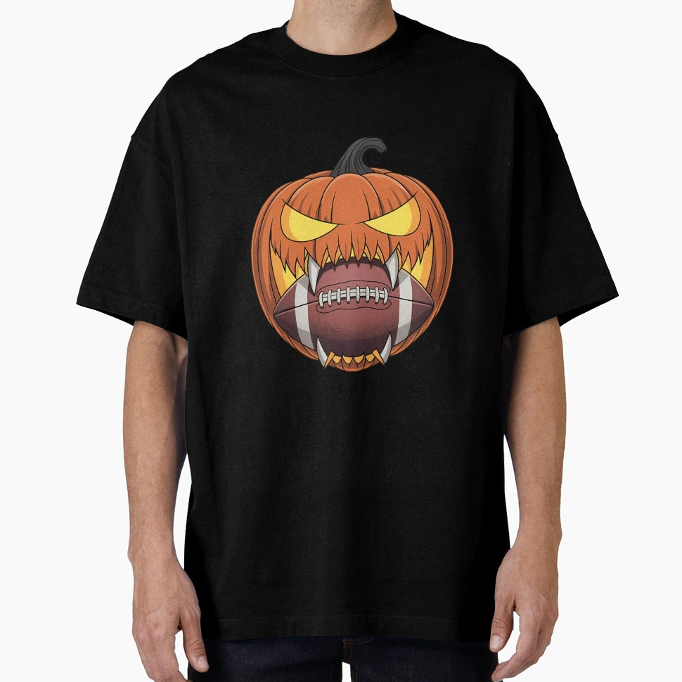 American Football Pumpkin T-Shirt - Casual Everyday Wear for Adults - T-Shirt, Sweatshirt, Hoodie