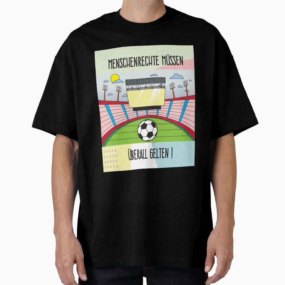 Football And Human Rights Are T-Shirt - Fun Novelty Design Men Women - T-Shirt, Sweatshirt, Hoodie