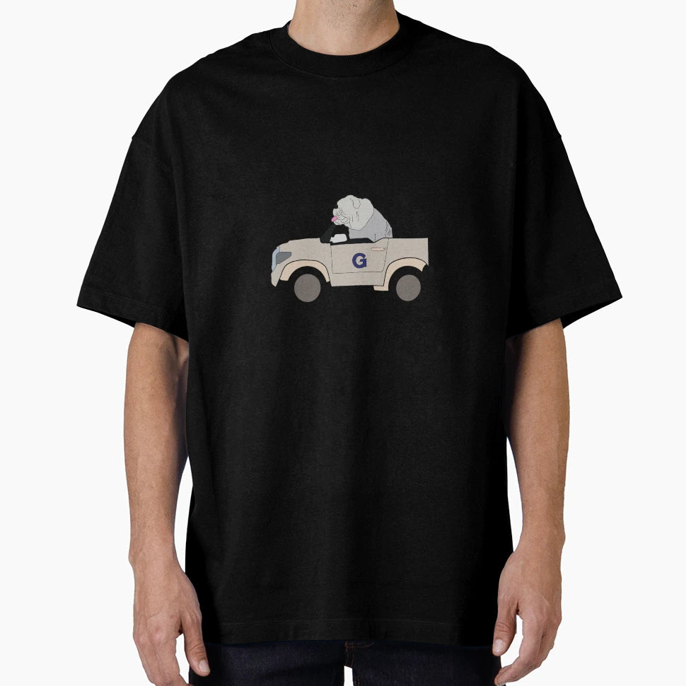 Jack Bulldog Car T-Shirt - Custom Art Print Men Women - T-Shirt, Sweatshirt, Hoodie