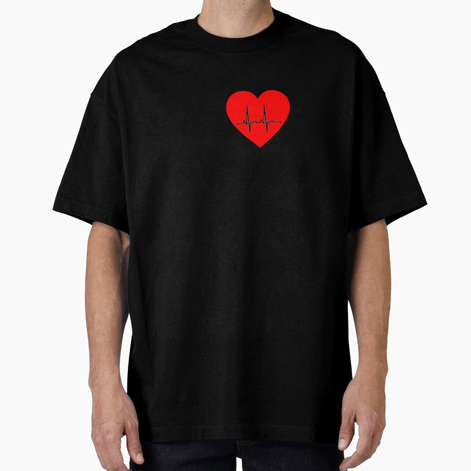 Heart Ekg T-Shirt - Streetwear Style for Adults - T-Shirt, Sweatshirt, Hoodie