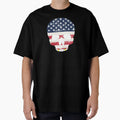 Skull American Flag T-Shirt - Casual Everyday Wear for Adults - T-Shirt, Sweatshirt, Hoodie