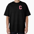 C Bubblegum Glitter Varsity Letter T-Shirt - Aesthetic Graphic Men Women - T-Shirt, Sweatshirt, Hoodie