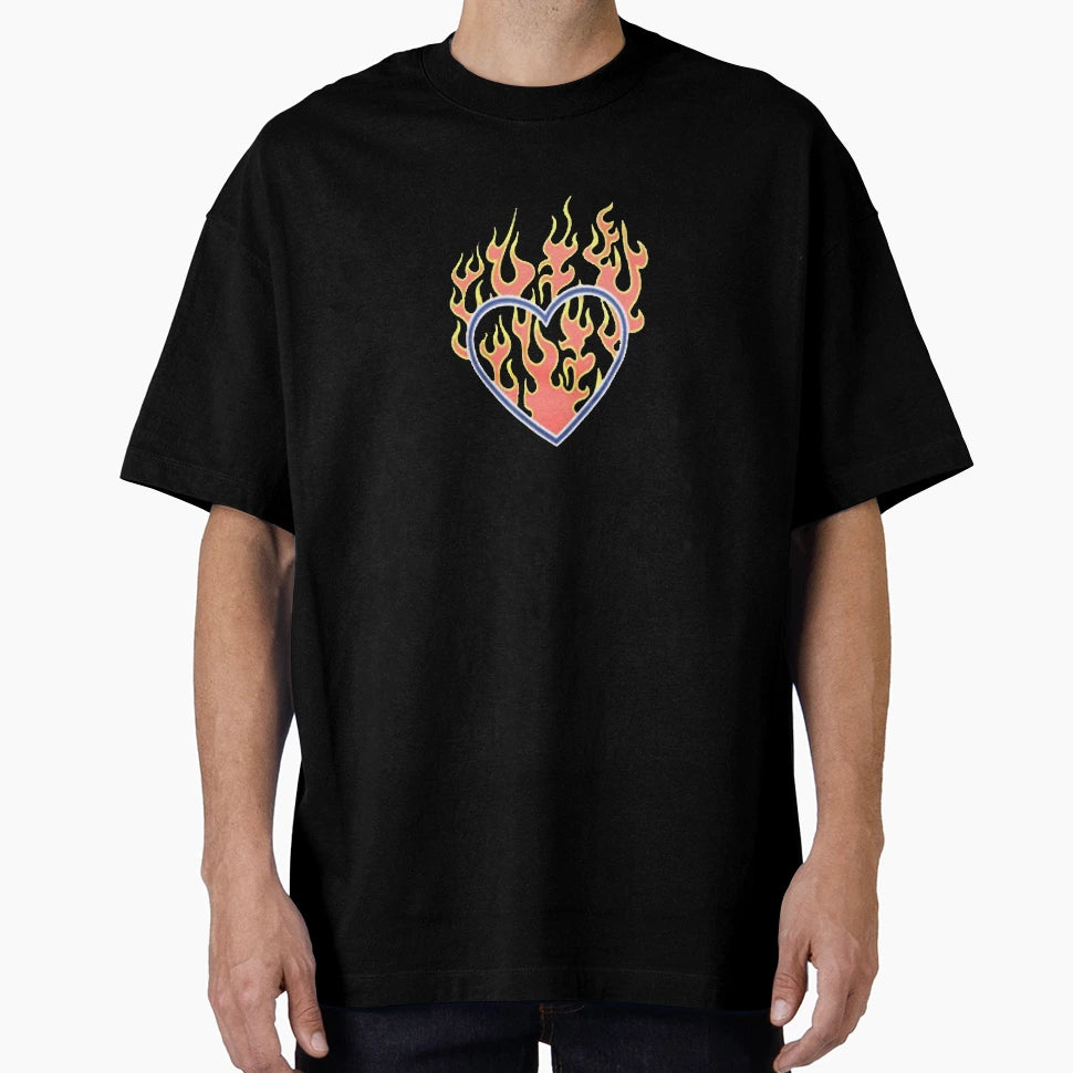 Heart Fire T-Shirt - Streetwear Style Men Women - T-Shirt, Sweatshirt, Hoodie