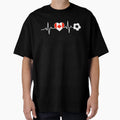Canada Soccer Heartbeat Maple Leaf T-Shirt - Minimalist Print for Adults - T-Shirt, Sweatshirt, Hoodie