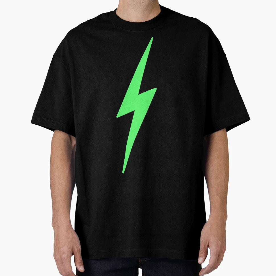 Green Lightning Bolt T-Shirt - Casual Everyday Wear Unisex - T-Shirt, Sweatshirt, Hoodie