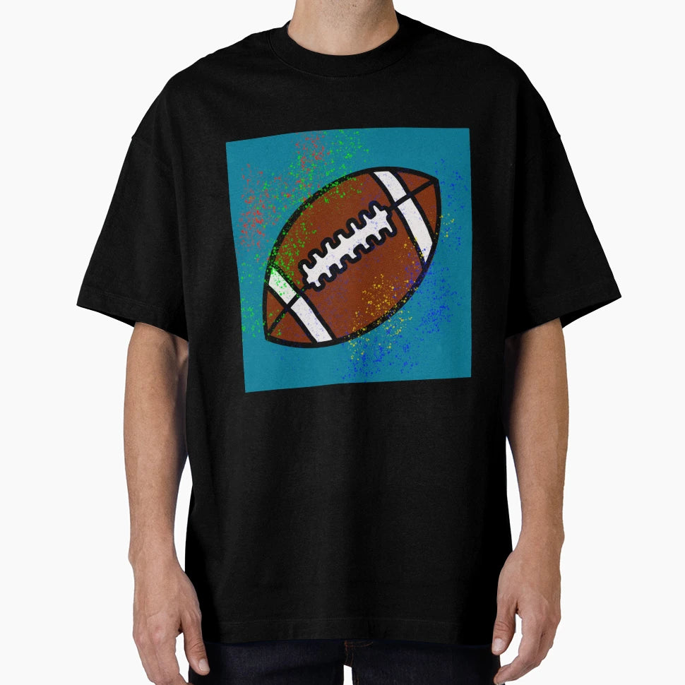 Football Splatter Colors T-Shirt - Unique Graphic Men Women - T-Shirt, Sweatshirt, Hoodie