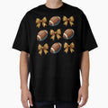 Leopard Bow And Football Pattern T-Shirt - Novelty Apparel for Adults - T-Shirt, Sweatshirt, Hoodie