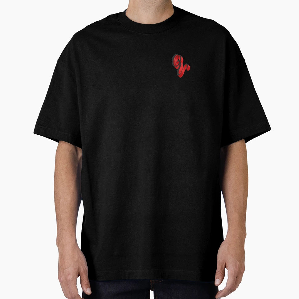 Red Letter Q Initial T-Shirt - Trendy Graphic Unisex - T-Shirt, Sweatshirt, Hoodie