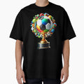 Football Trophy Bouquet T-Shirt - Streetwear Style Unisex - T-Shirt, Sweatshirt, Hoodie