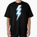 Lightning Bolt White And Blue T-Shirt - Novelty Apparel Men Women - T-Shirt, Sweatshirt, Hoodie