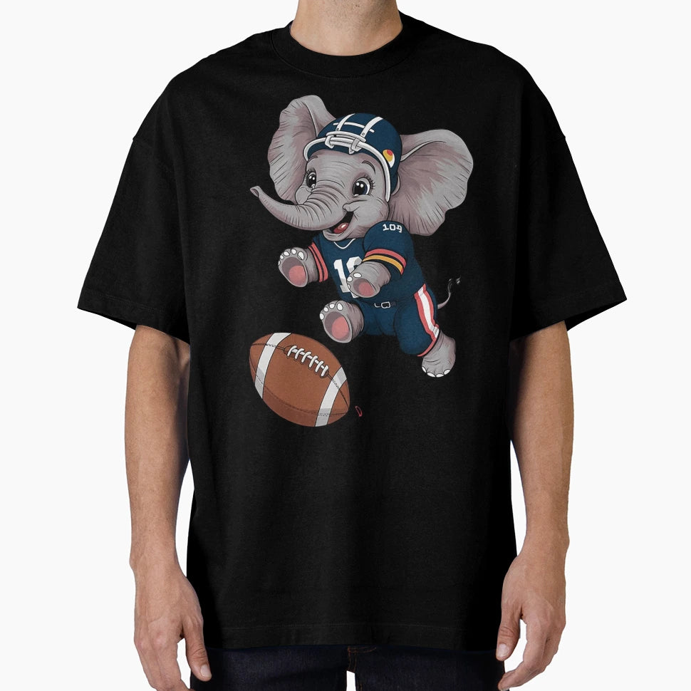 Elephant Football Player T-Shirt - Unique Graphic Unisex - T-Shirt, Sweatshirt, Hoodie