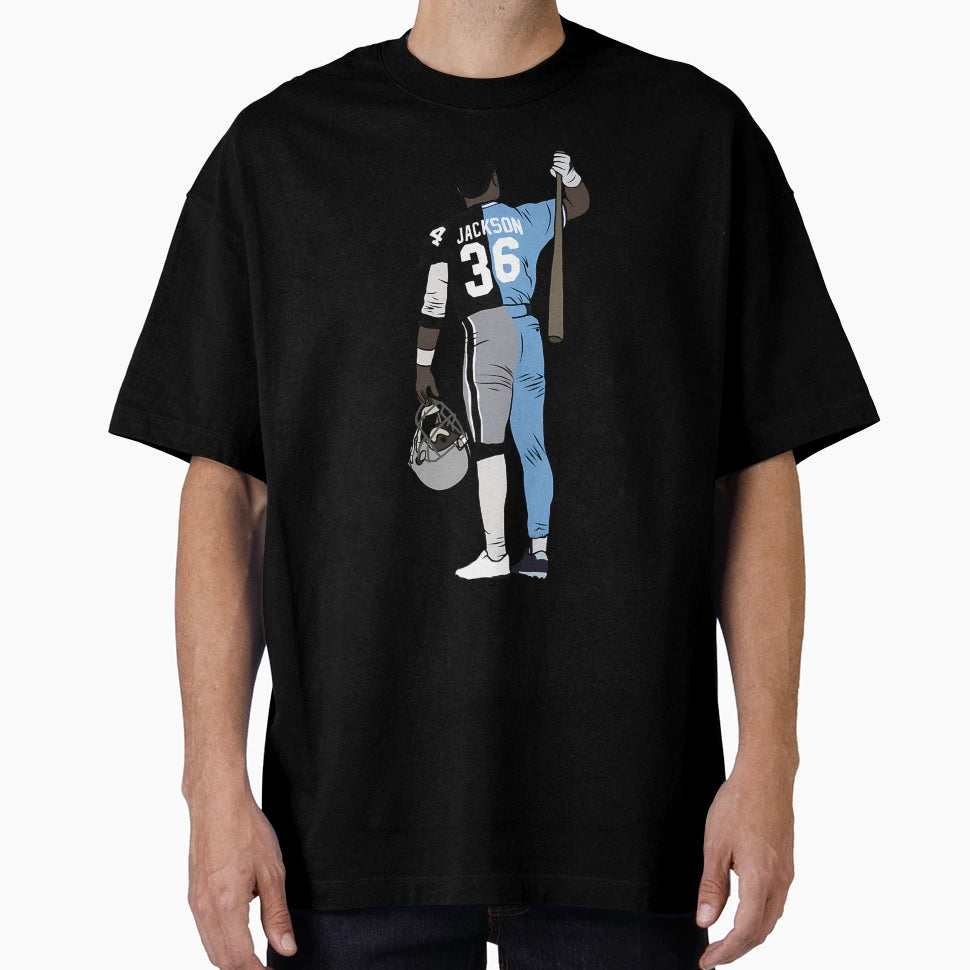 Bo Jackson Two Sport Athlete T-Shirt - Casual Everyday Wear Men Women - T-Shirt, Sweatshirt, Hoodie