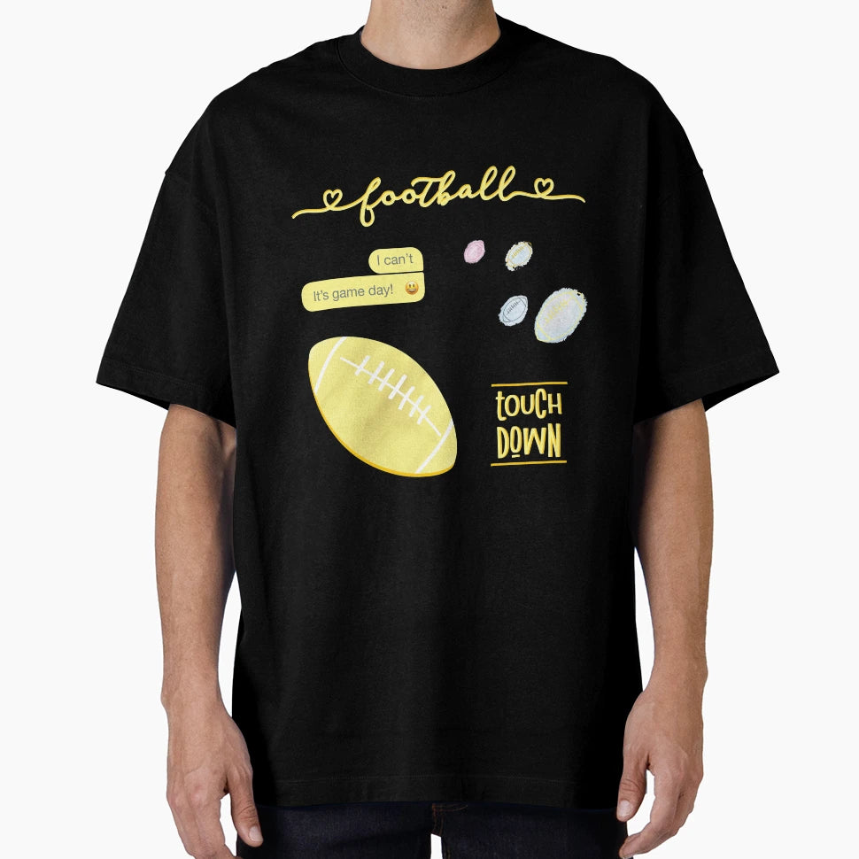 Light Yellow Watercolor Football Pack T-Shirt - Fun Novelty Design Unisex - T-Shirt, Sweatshirt, Hoodie