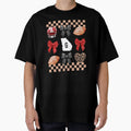 Bows Checkerboard And Georgia Football T-Shirt - Unique Graphic Unisex - T-Shirt, Sweatshirt, Hoodie
