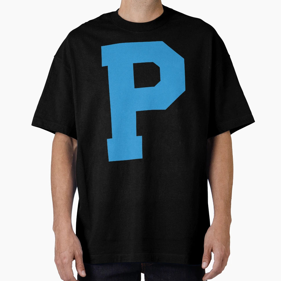 Alphabet Blue P Sports Letter P T-Shirt - Custom Art Print for Adults - T-Shirt, Sweatshirt, Hoodie