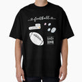 White Watercolor Football Pack T-Shirt - Casual Everyday Wear for Adults - T-Shirt, Sweatshirt, Hoodie