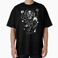 Astronaut Skull Skateboard T-Shirt - Novelty Apparel Men Women - T-Shirt, Sweatshirt, Hoodie