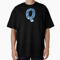 Q Blue Marble Alphabet Letter T-Shirt - Custom Art Print for Adults - T-Shirt, Sweatshirt, Hoodie