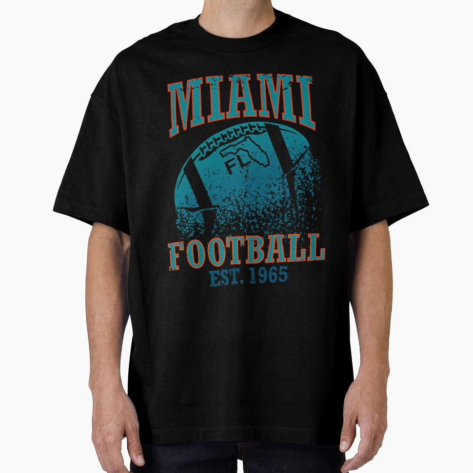 Miami Football T-Shirt - Fun Novelty Design Men Women - T-Shirt, Sweatshirt, Hoodie