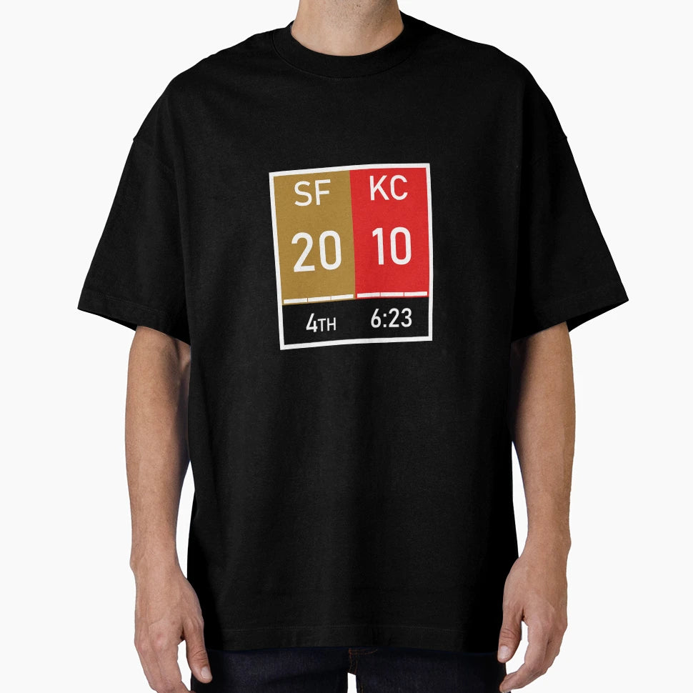 Kansas City Superbowl Score T-Shirt - Fun Novelty Design Men Women - T-Shirt, Sweatshirt, Hoodie