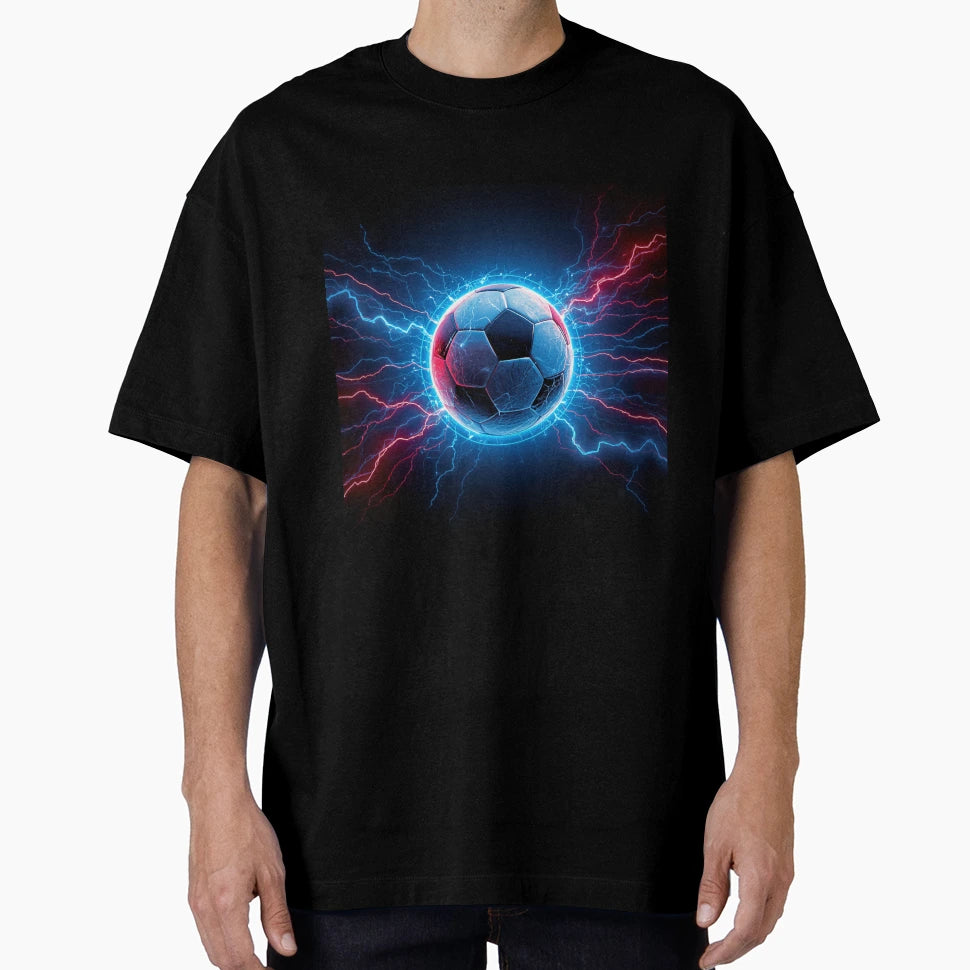 Electric Soccer Energy Game Day Football T-Shirt - Trendy Graphic Men Women - T-Shirt, Sweatshirt, Hoodie