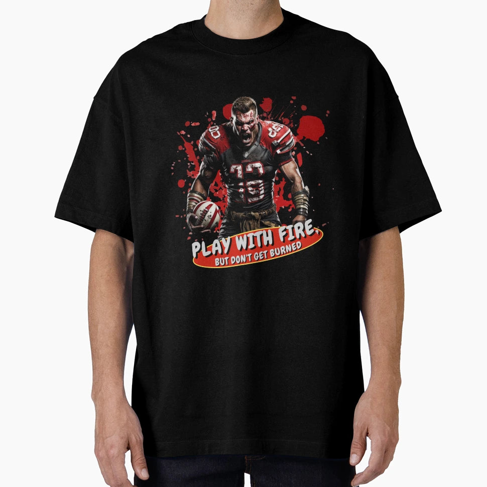 American Football Player Dynamic Art T-Shirt - Custom Art Print Unisex - T-Shirt, Sweatshirt, Hoodie