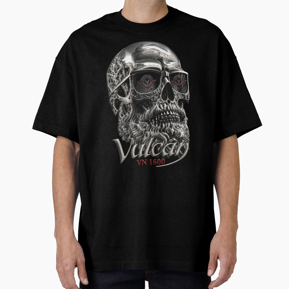 Vulcan Vn 1600 Skull 1 T-Shirt - Novelty Apparel Unisex - T-Shirt, Sweatshirt, Hoodie