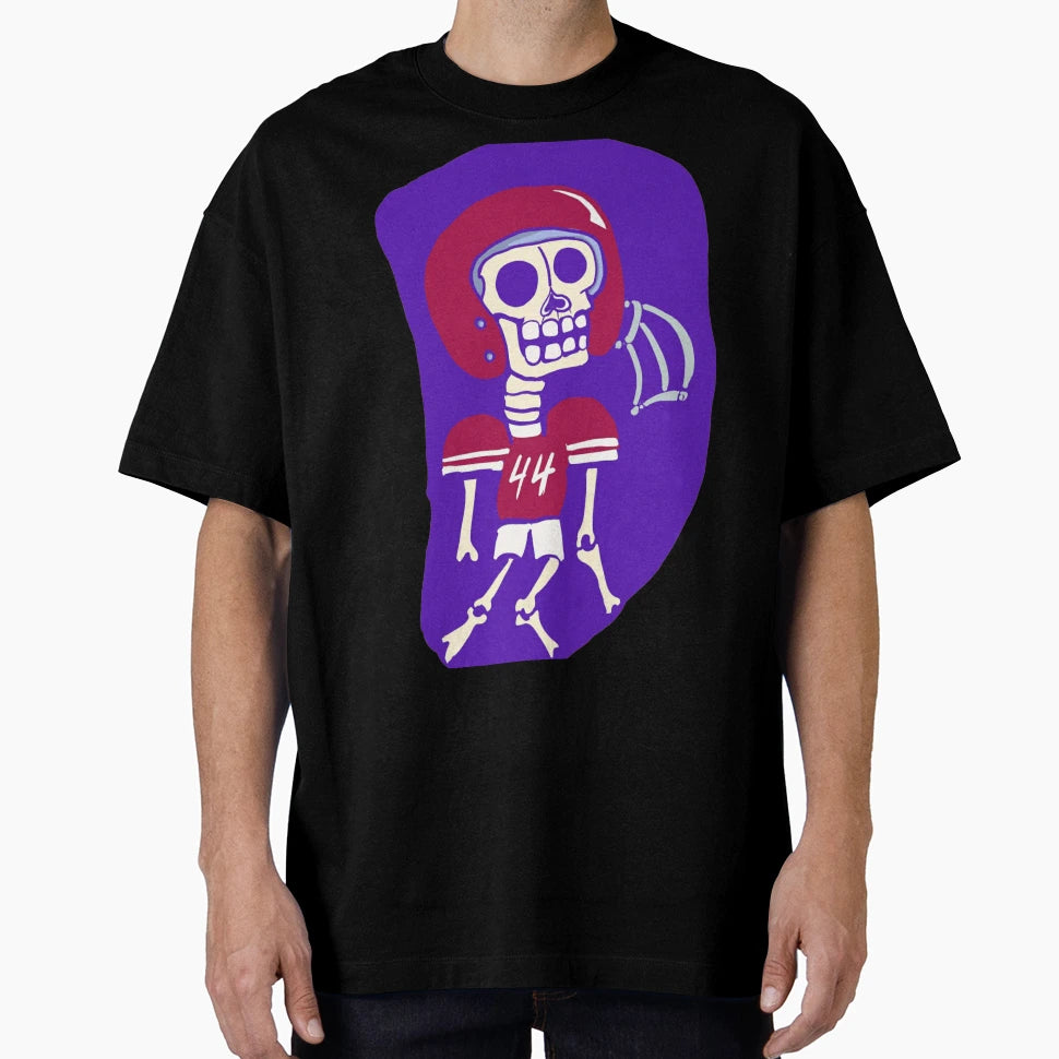 Football Team Dead Skeleton Wide Receiver T-Shirt - Trendy Graphic Unisex - T-Shirt, Sweatshirt, Hoodie