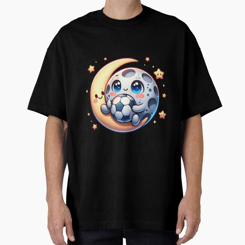 Moon And Stars Love Football T-Shirt - Fun Novelty Design Men Women - T-Shirt, Sweatshirt, Hoodie