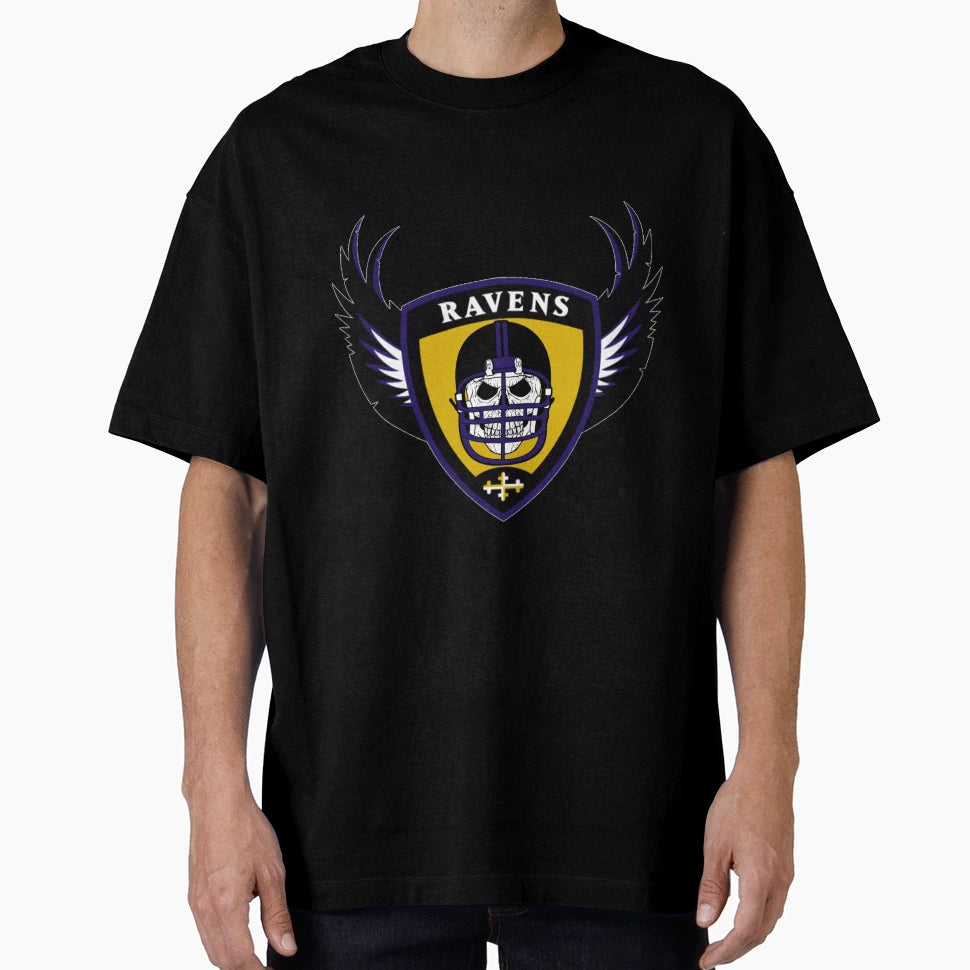 Ravens Skull T-Shirt - Trendy Graphic for Adults - T-Shirt, Sweatshirt, Hoodie