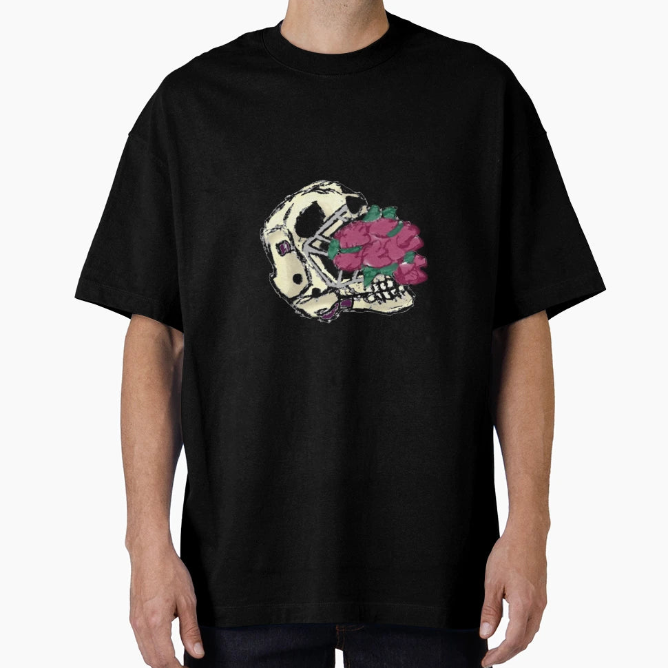 Skull Mask Flowers T-Shirt - Trendy Graphic for Adults - T-Shirt, Sweatshirt, Hoodie