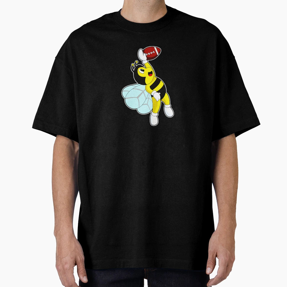 Bee Football Sports T-Shirt - Novelty Apparel for Adults - T-Shirt, Sweatshirt, Hoodie