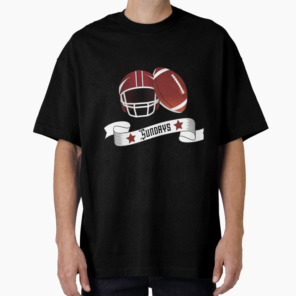 American Football Thank God Sundays T-Shirt - Graphic Print for Adults - T-Shirt, Sweatshirt, Hoodie