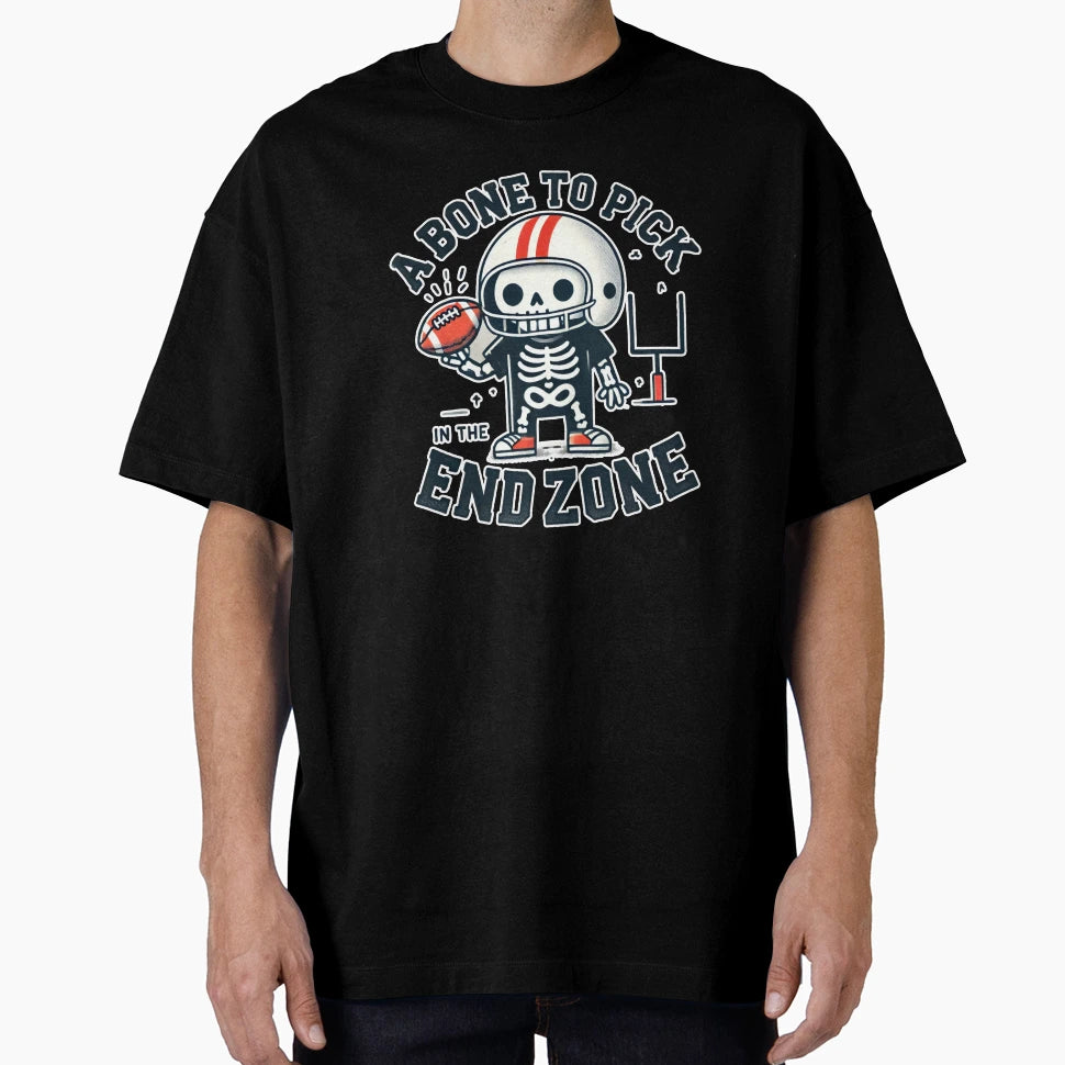 Bone To Pick End Zone Funny T-Shirt - Casual Everyday Wear for Adults - T-Shirt, Sweatshirt, Hoodie