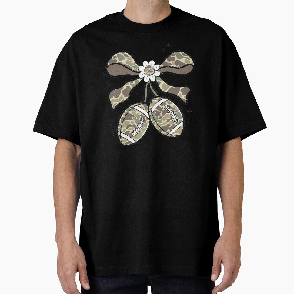 Camo Football Cherries T-Shirt - Minimalist Print Unisex - T-Shirt, Sweatshirt, Hoodie
