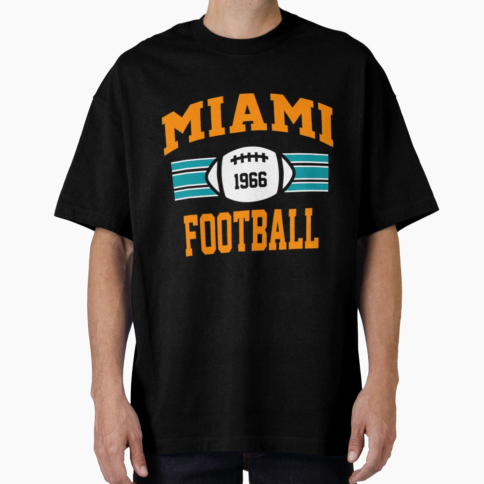 Miami Football Athletic Sports Team Fan T-Shirt - Graphic Print for Adults - T-Shirt, Sweatshirt, Hoodie