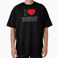 I Sunday I Love Sunday I Heart Sunday T-Shirt - Novelty Apparel for Adults - T-Shirt, Sweatshirt, Hoodie