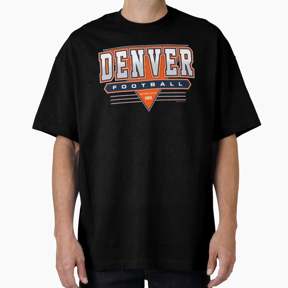 Denver Football Broncos Inspired 90S T-Shirt - Graphic Print Men Women - T-Shirt, Sweatshirt, Hoodie