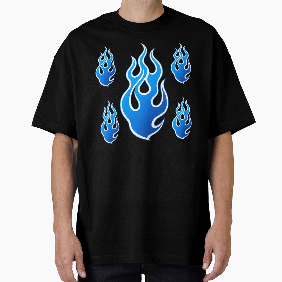 Blue Flame T-Shirt - Unique Graphic for Adults - T-Shirt, Sweatshirt, Hoodie