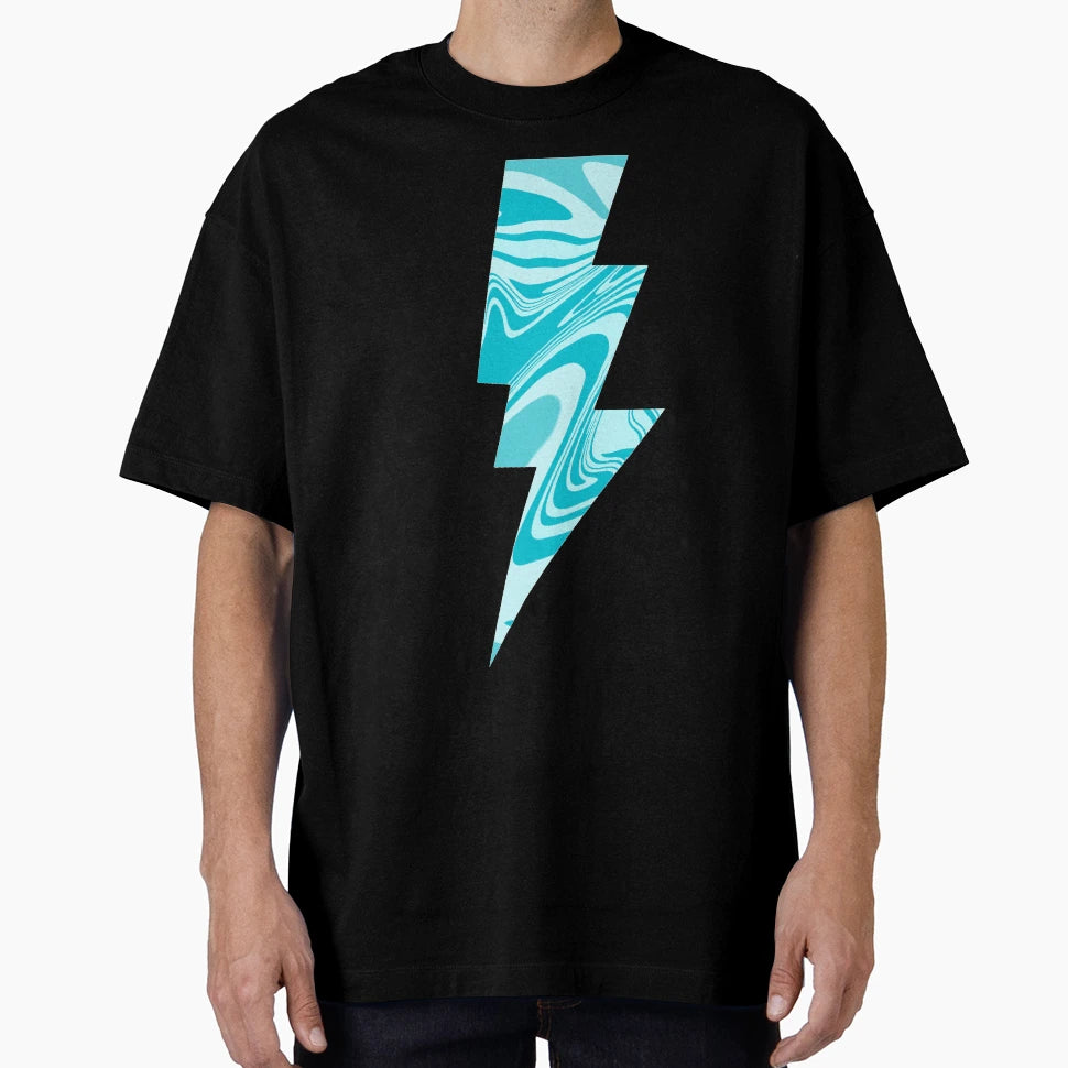 Blue Lightning T-Shirt - Aesthetic Graphic for Adults - T-Shirt, Sweatshirt, Hoodie