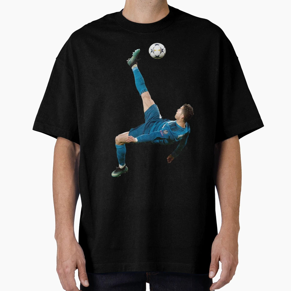 Cristiano Ronaldo Bicycle Kick T-Shirt - Graphic Print for Adults - T-Shirt, Sweatshirt, Hoodie