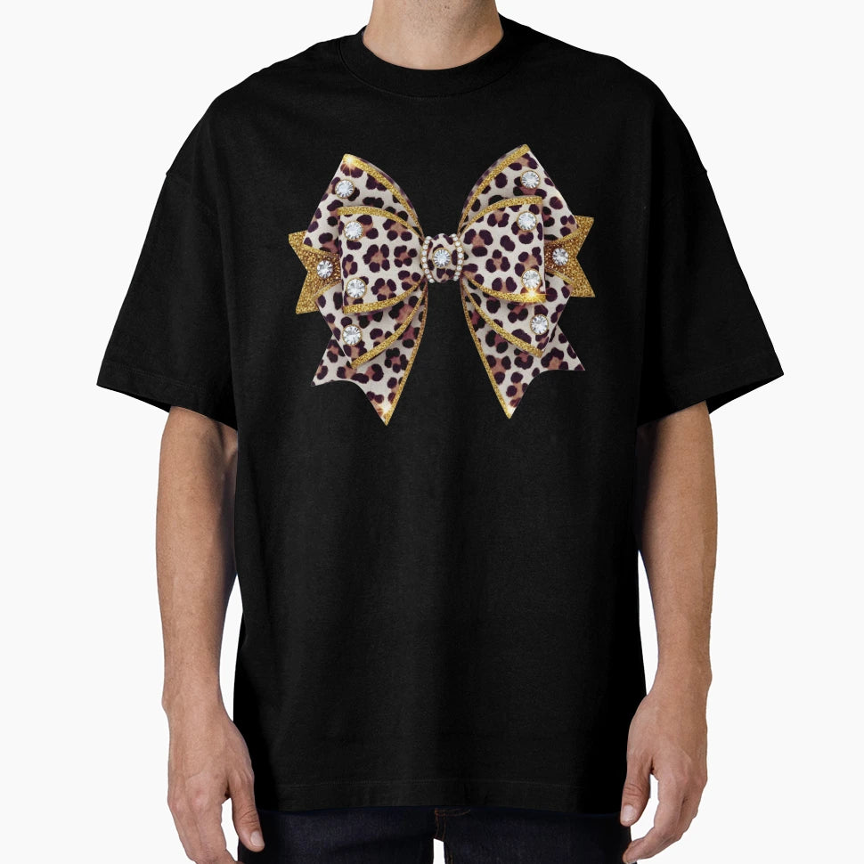 Leopard Coquette Bow Png Soft Girly T-Shirt - Graphic Print for Adults - T-Shirt, Sweatshirt, Hoodie