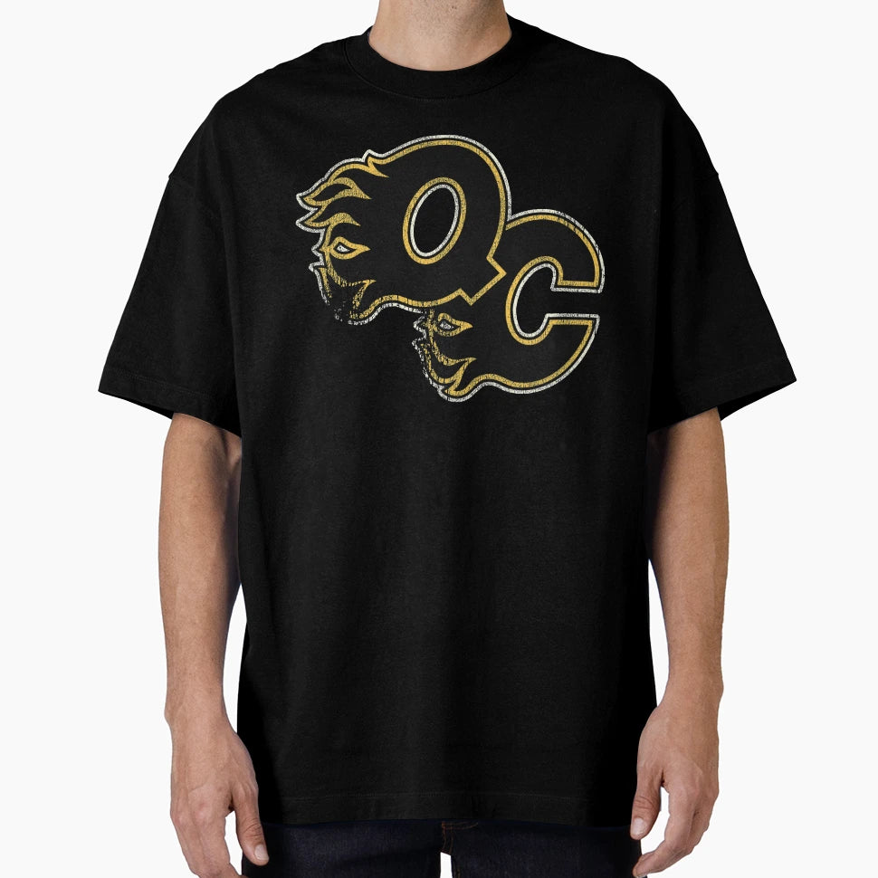 Quad City Flames T-Shirt - Custom Art Print for Adults - T-Shirt, Sweatshirt, Hoodie