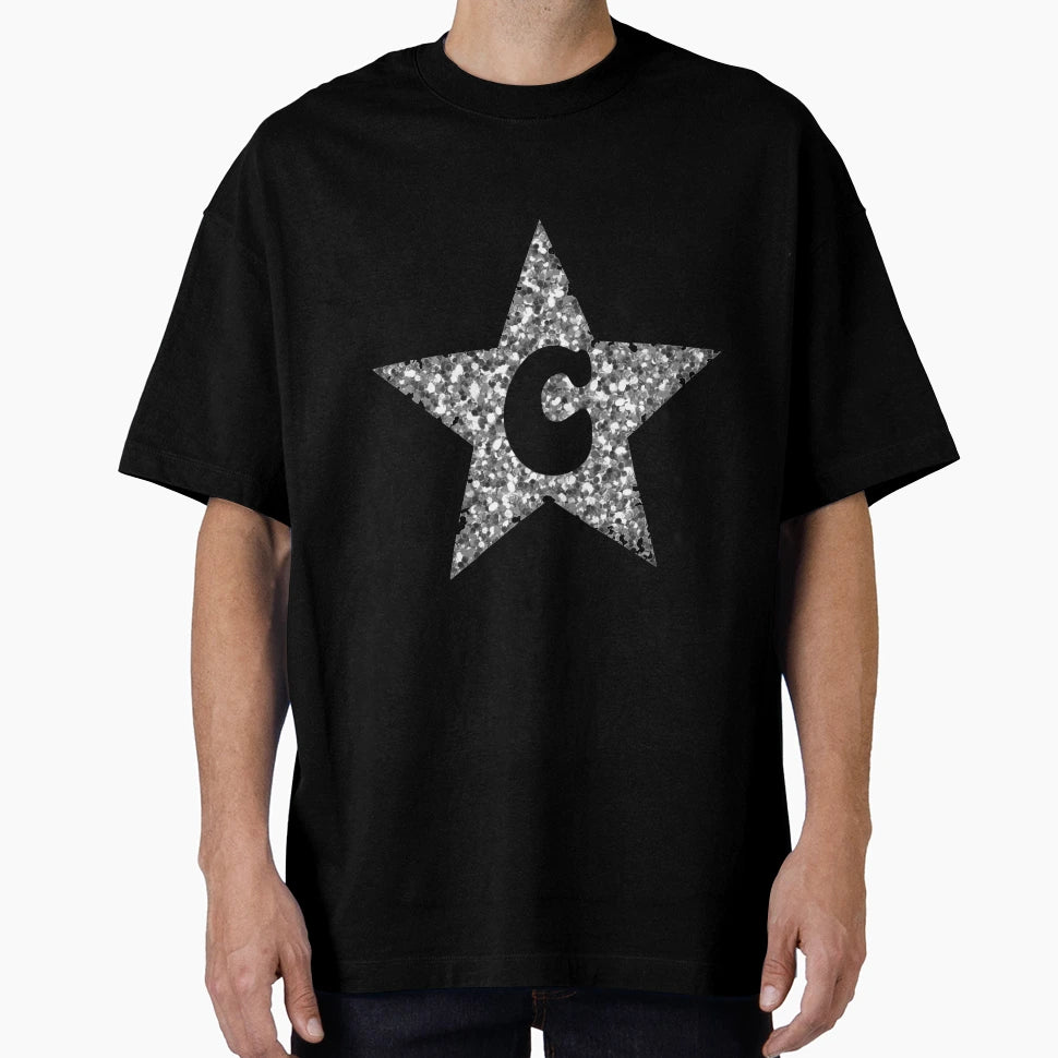 C Silver Star T-Shirt - Trendy Graphic Men Women - T-Shirt, Sweatshirt, Hoodie