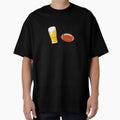 Beer And Football Best Friends Forever T-Shirt - Custom Art Print Unisex - T-Shirt, Sweatshirt, Hoodie